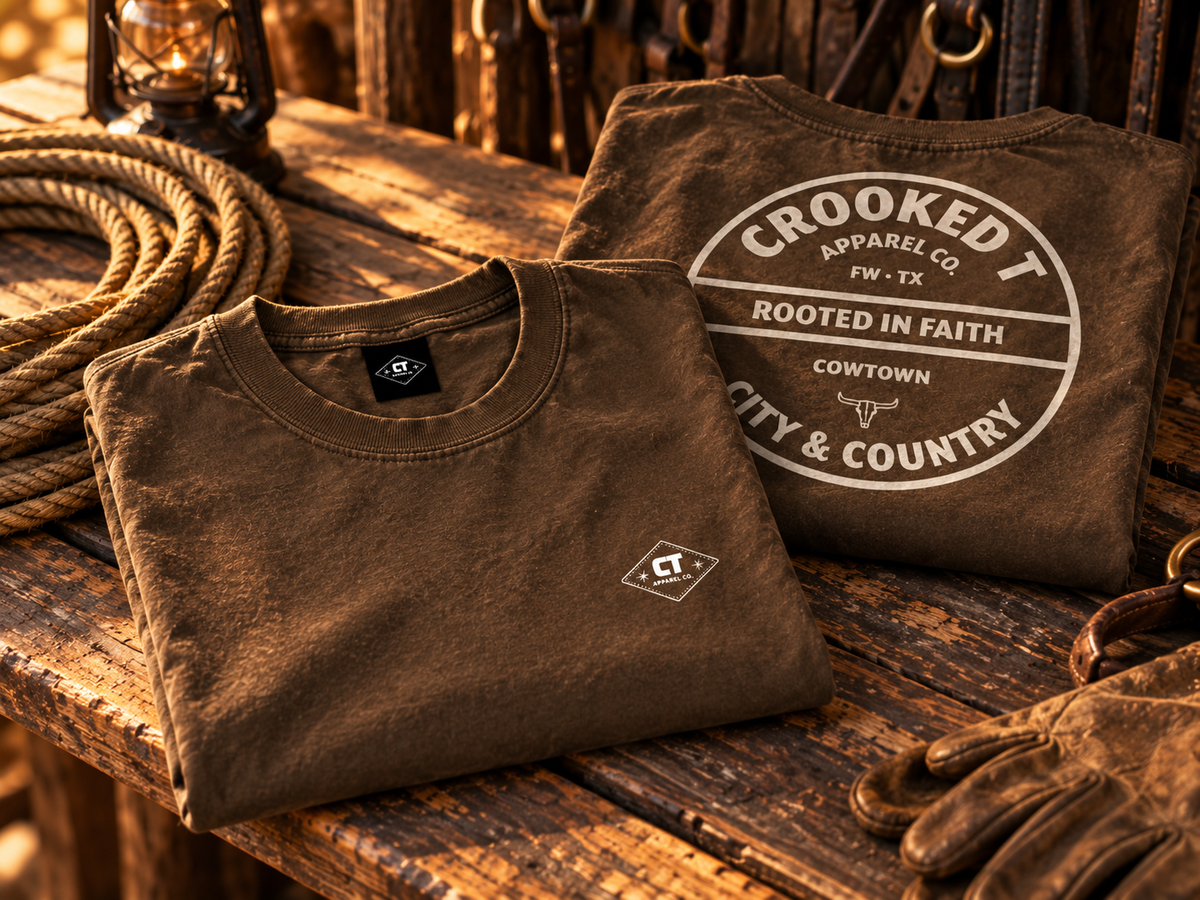 Badge Logo Brown Tee