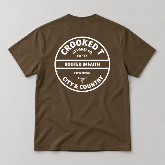 Badge Logo Brown Tee