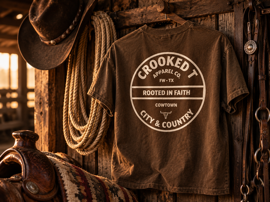 Badge Logo Brown Tee